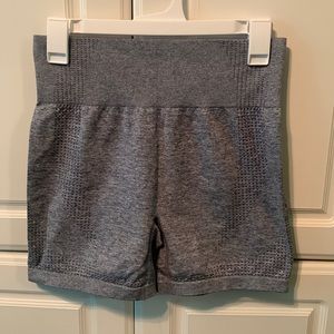 SHEIN- gray short biker shorts